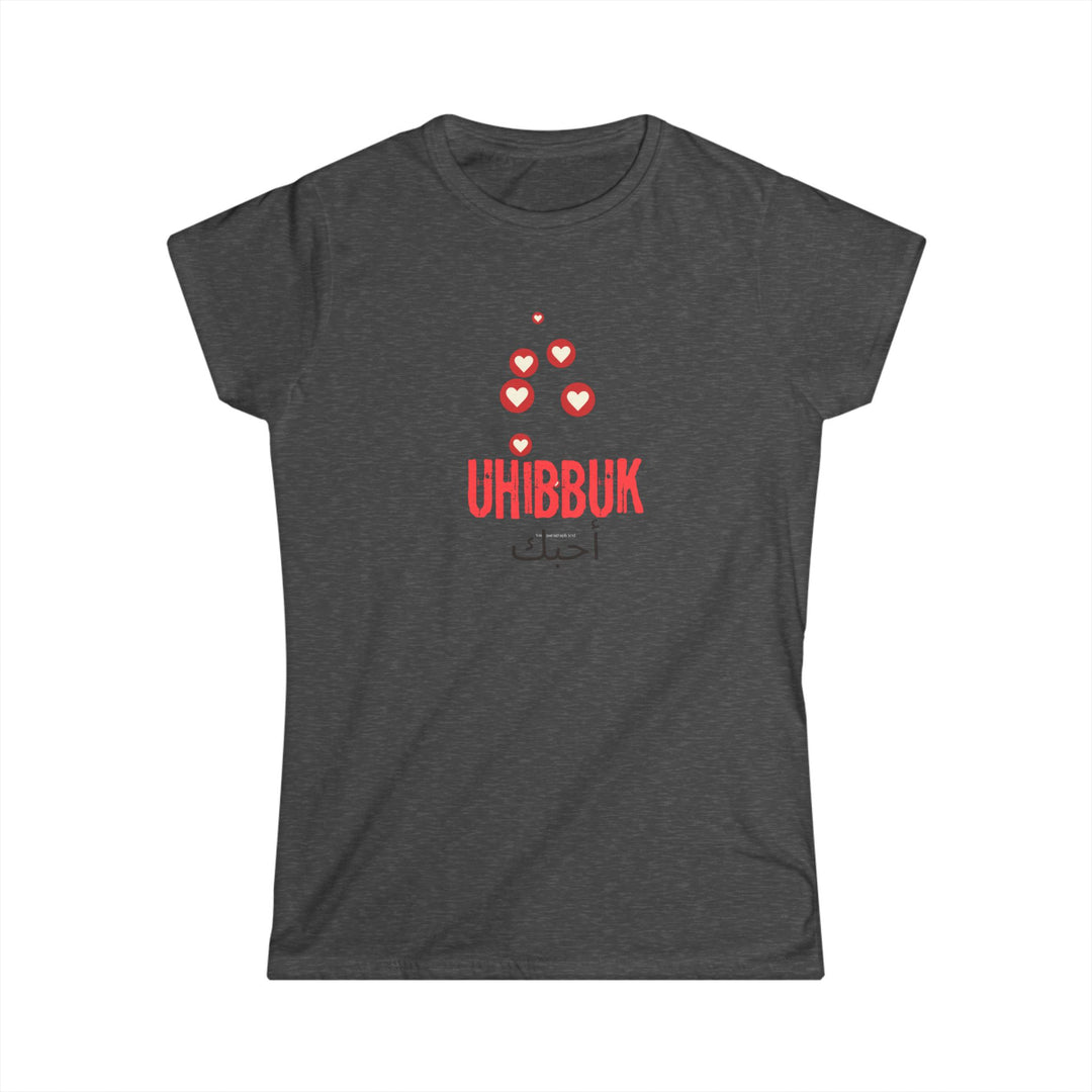 'Uhibbuk' Women's Love Tee - Softstyle Shirt for Heartfelt Moments - Rizzlly