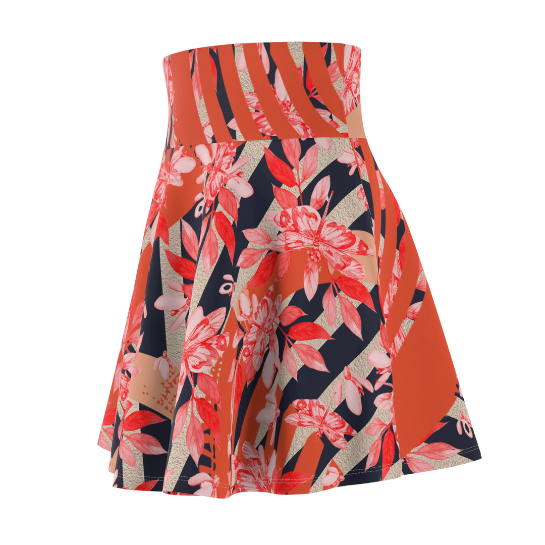 Vibrant Floral Skater Skirt