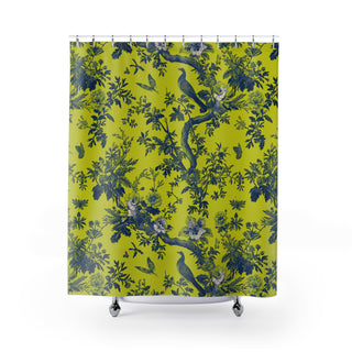 Shower Curtains Birds Floral Design