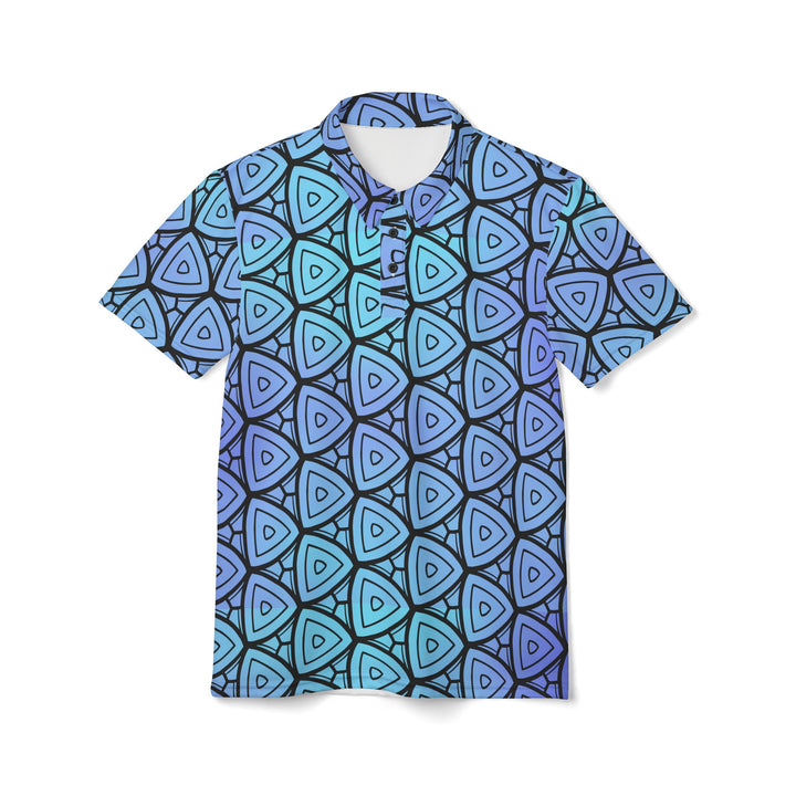 Blue Triangles Polo Shirt