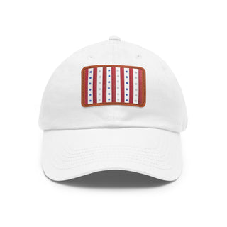 Patriotic Dad Hat with Leather Patch – Perfect for Celebrations and Everyday Style