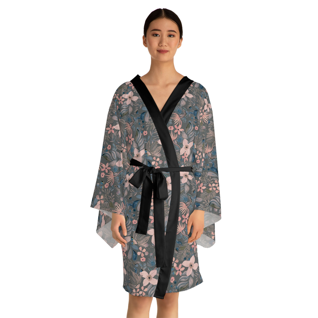Floral Long Sleeve Kimono Robe