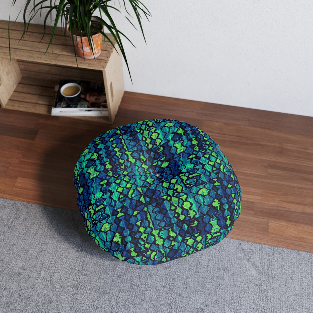 Vibrant Rizzlly Tufted Floor Pillow