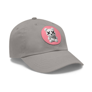 Dad Hat with Leather Patch (Round)