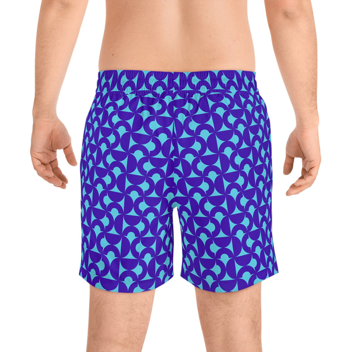 Vibrant Geometric Men's Swim Shorts