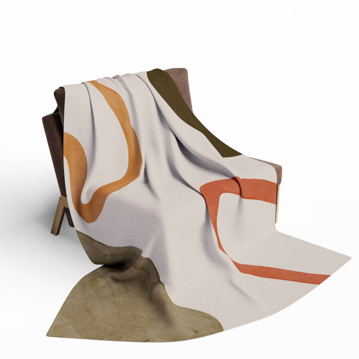Modern Abstract Fleece Blanket