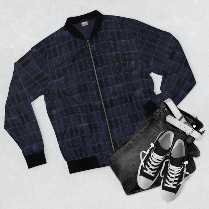 Midnight Grid Men's Bomber Jacket