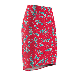 Women's Pencil Skirt Floral