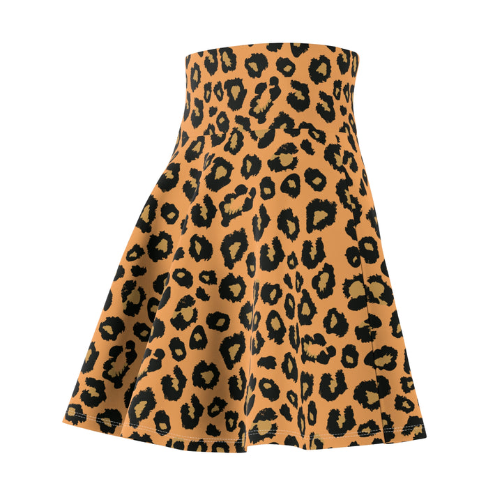 Leopard Print Women's Skater Skirt