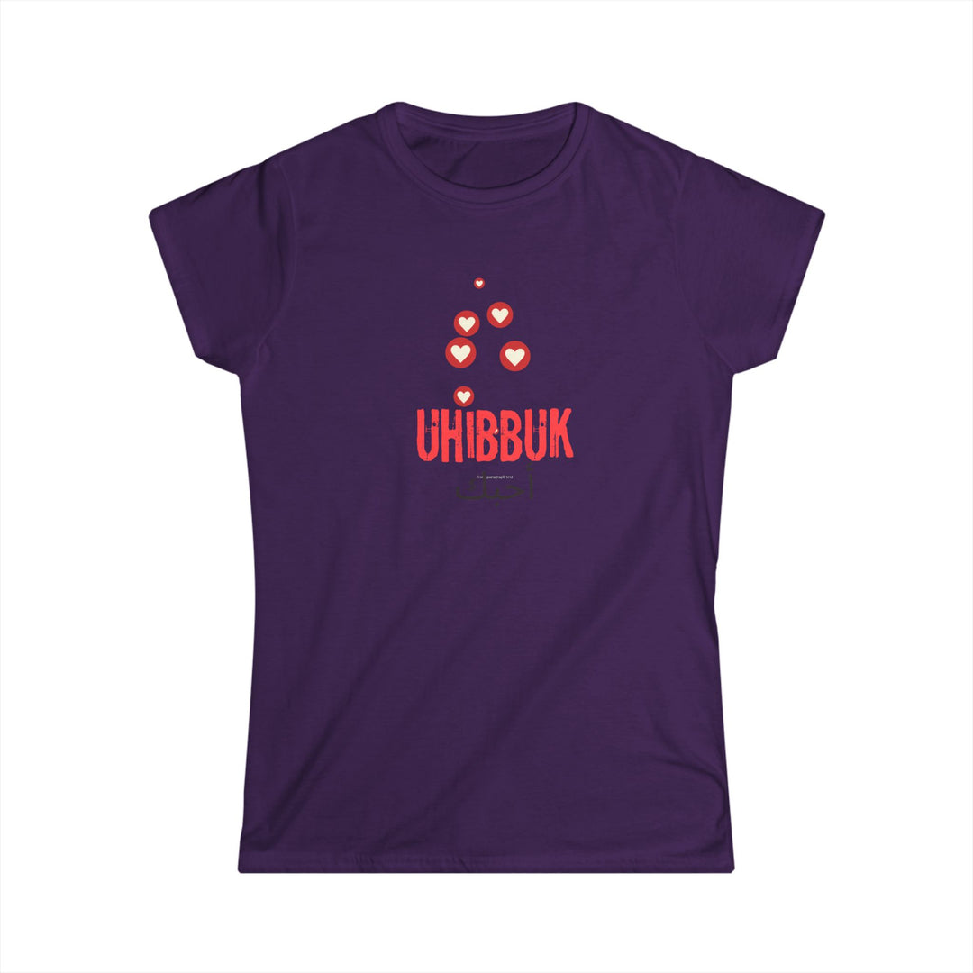 'Uhibbuk' Women's Love Tee - Softstyle Shirt for Heartfelt Moments - Rizzlly