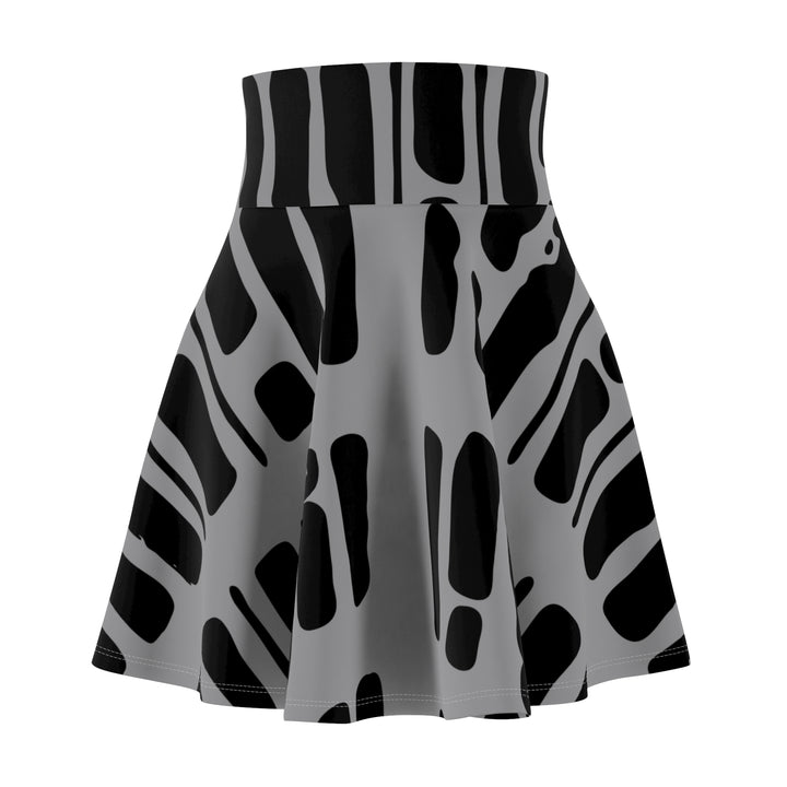 Black & Grey Women's Skater Skirt