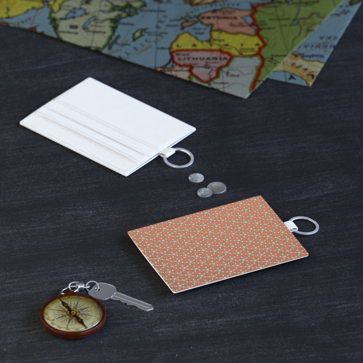Orange Brown Card Holder