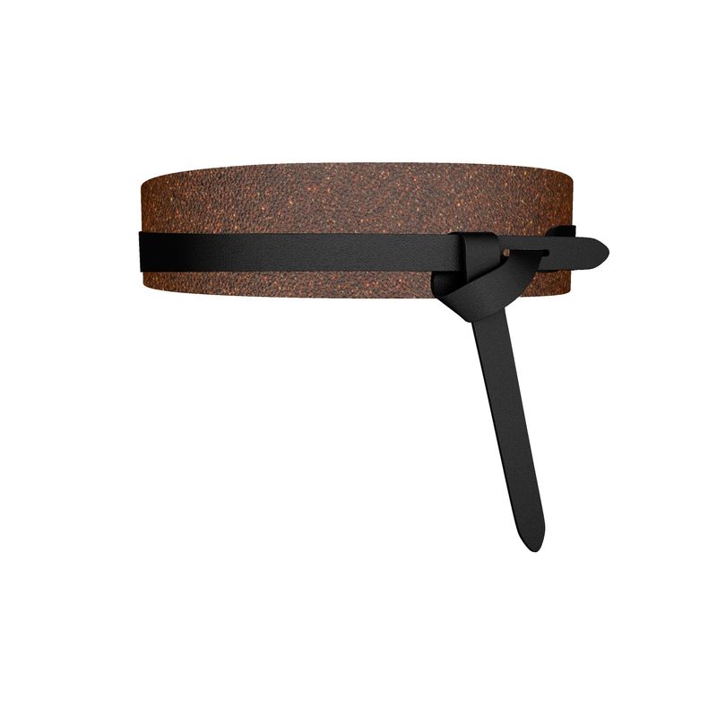 Brown Women's Leather Wrap Belt