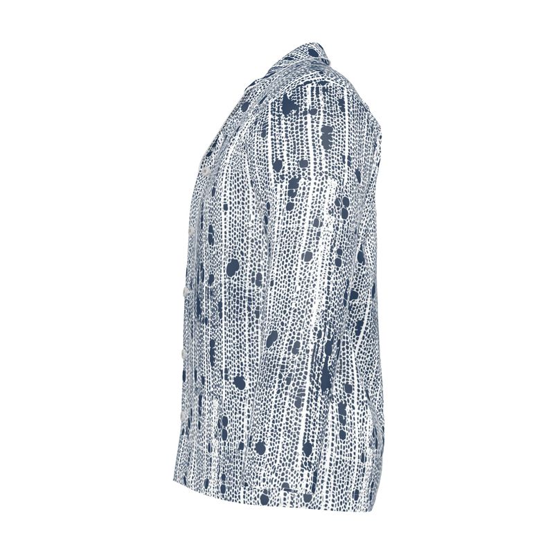 Blue Shadow Men's Luxury Pyjama Shirt