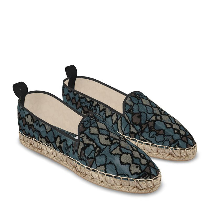 Rizzlly Green Mosaic Loafer Espadrilles