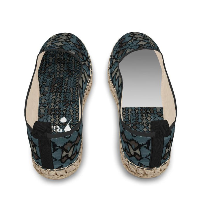 Rizzlly Green Mosaic Loafer Espadrilles