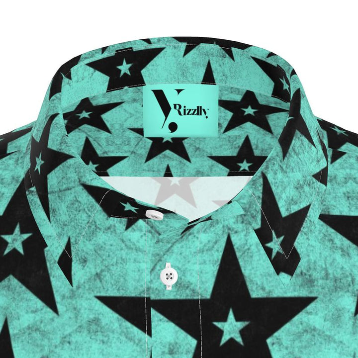 All Star Aqua Men's Short Sleeve Shirt