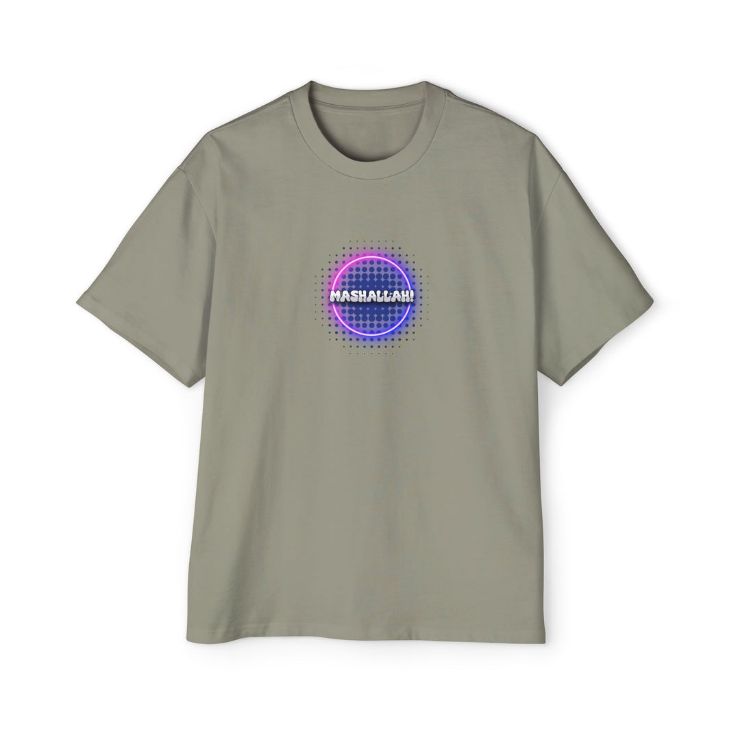 Graphic Oversized Tee - 'Mashallah' Design for Casual Style - Rizzlly