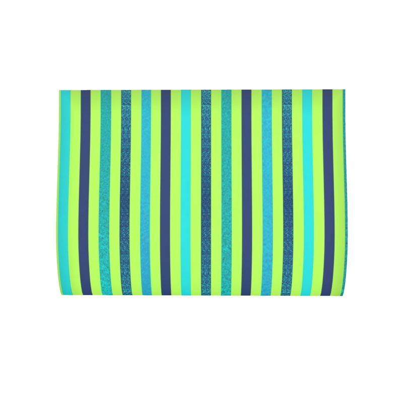 Vivid Green Blue Parachute Shopping Bag