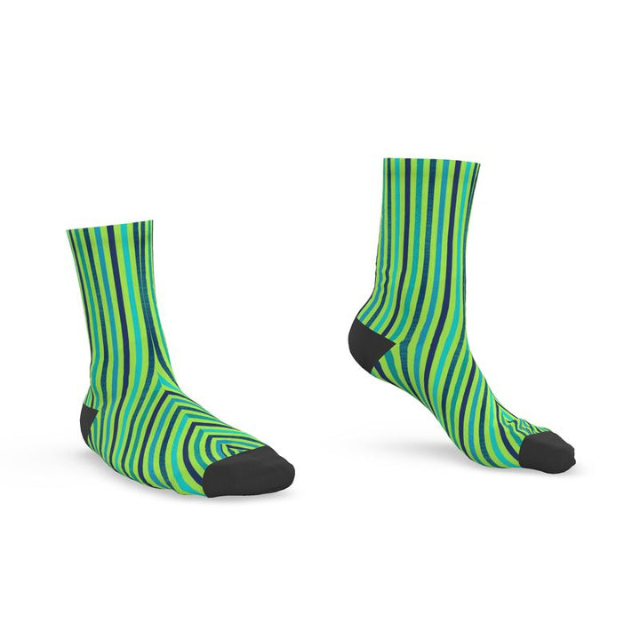 Green Striped Socks