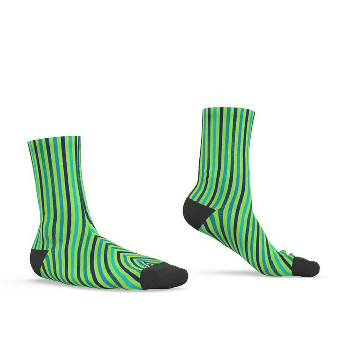 Green Striped Socks