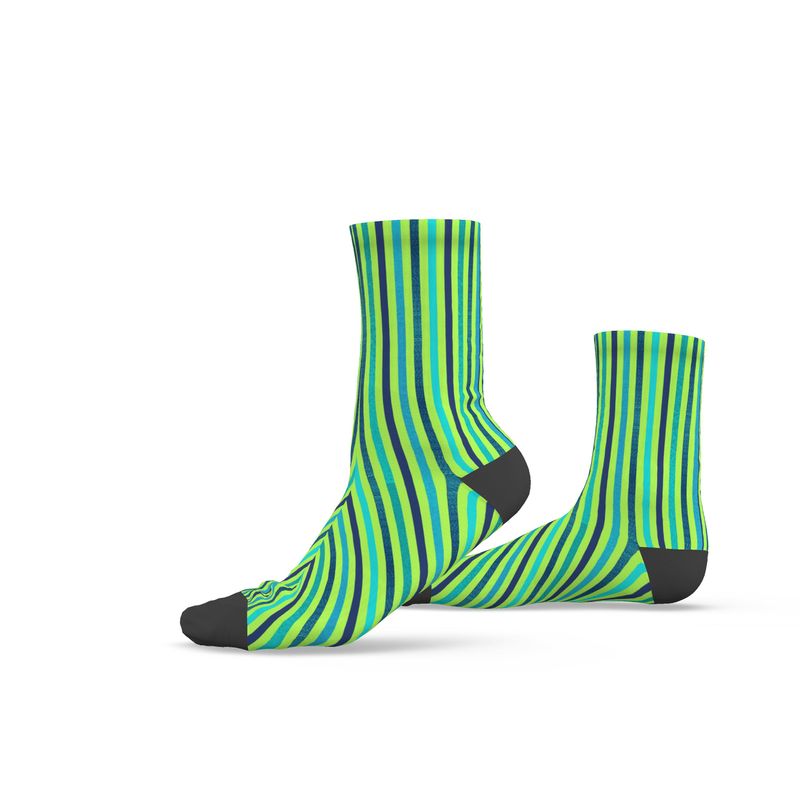 Green Striped Socks