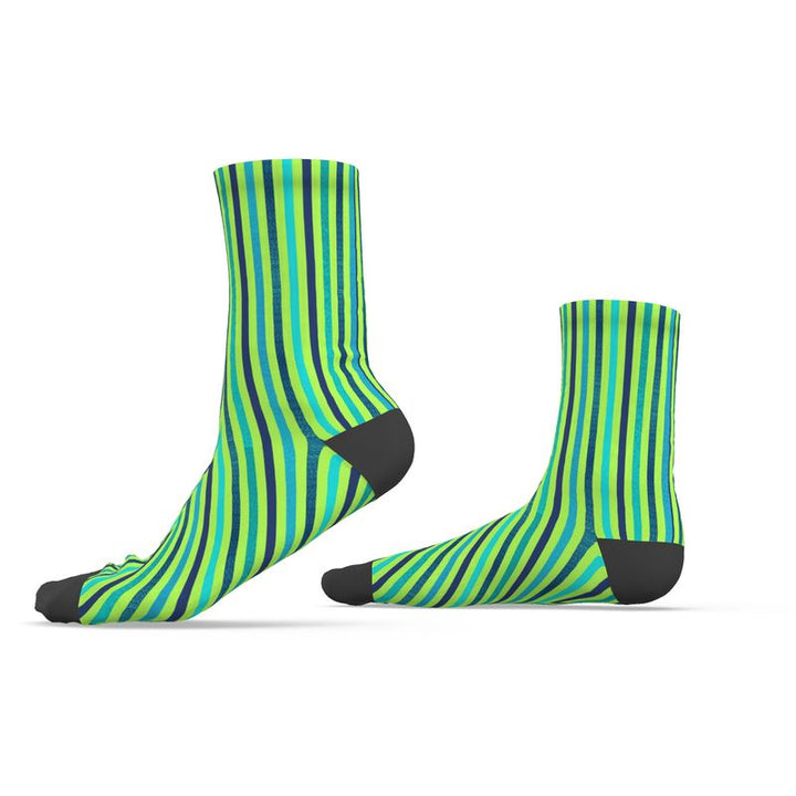Green Striped Socks