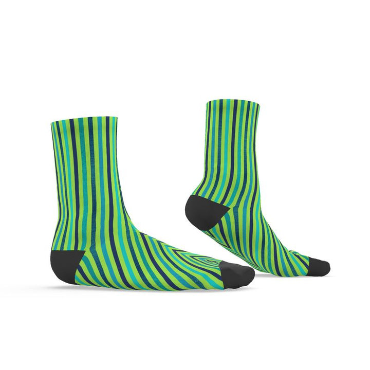 Green Striped Socks