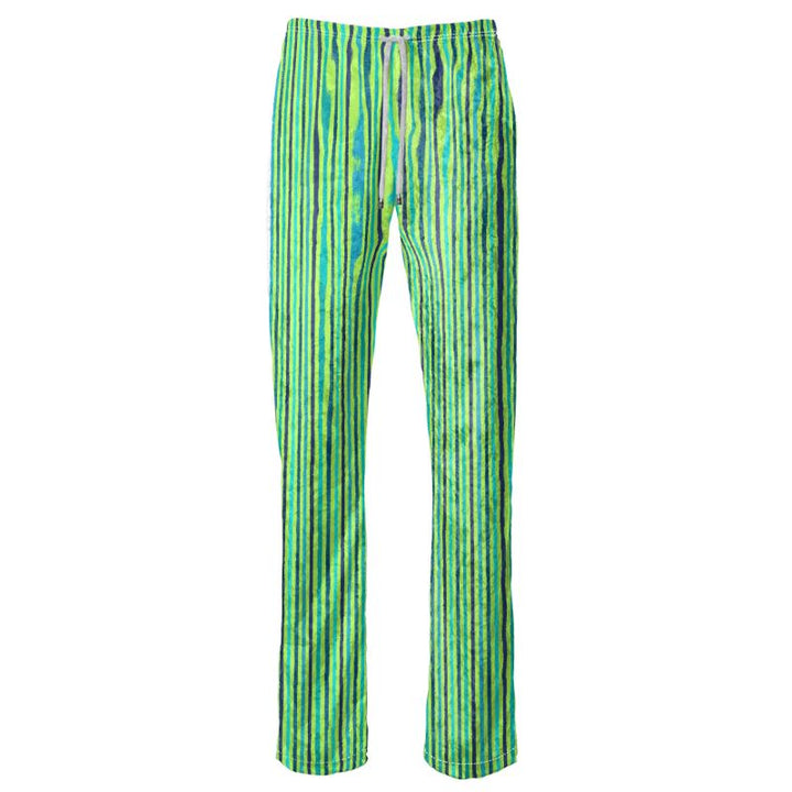 Vivid Green Blue Women's Trousers