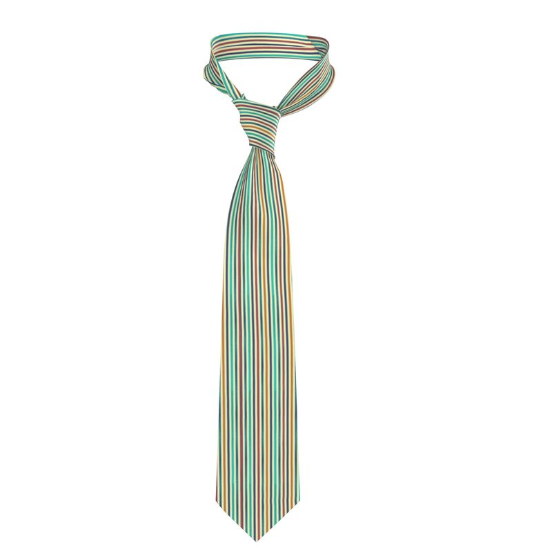 Silk Vivid Striped Tie - Rizzlly