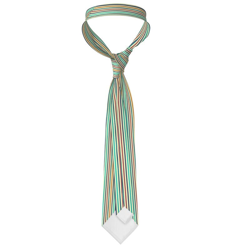 Silk Vivid Striped Tie - Rizzlly