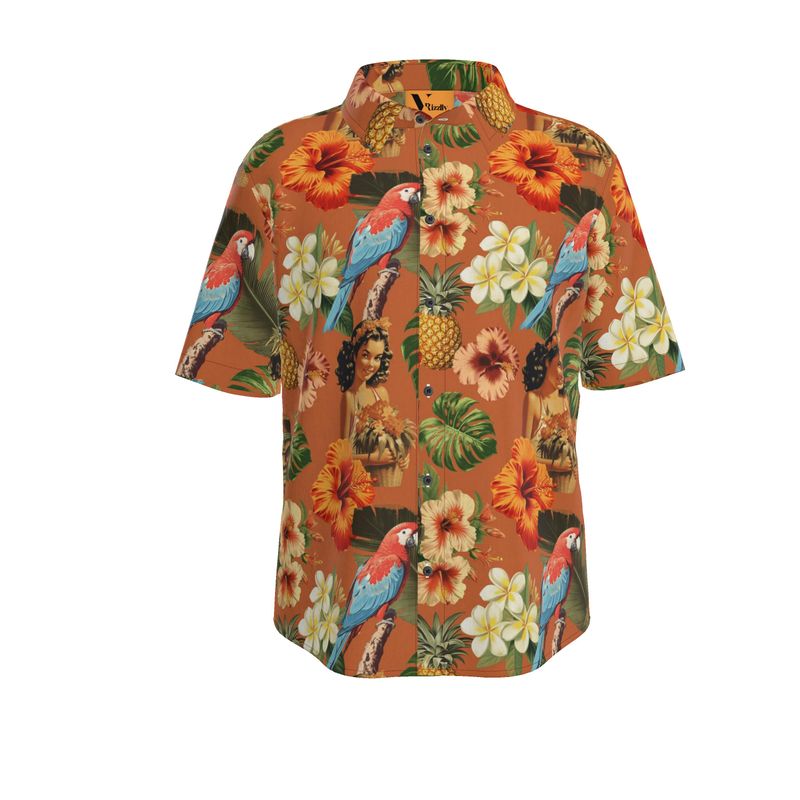 Rizzlly Tropical Serenade Men's Short Sleeve Shirt