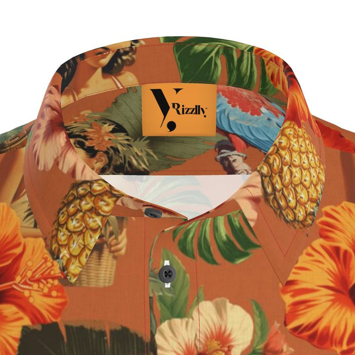 Rizzlly Tropical Serenade Men's Short Sleeve Shirt