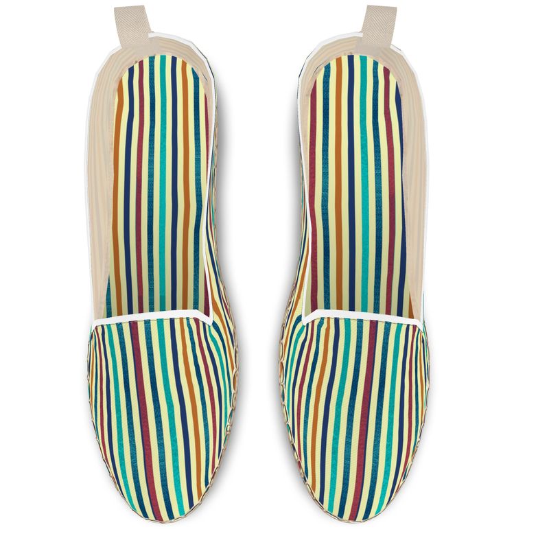 Rizzlly Multicolor Stripes Loafer Espadrilles