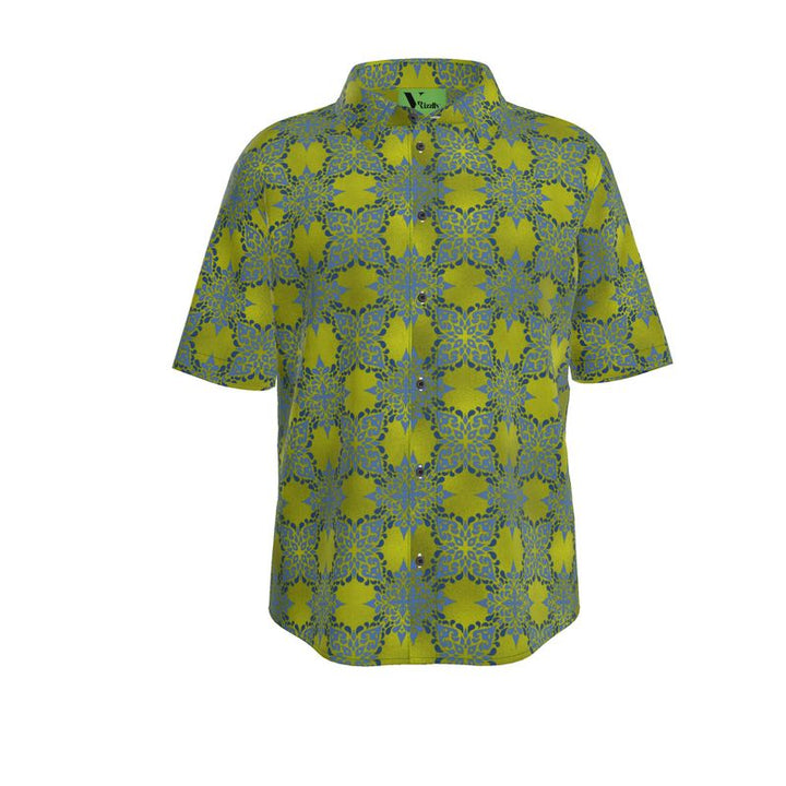Rizzlly Green Breeze Men's Short Sleeve Shirt