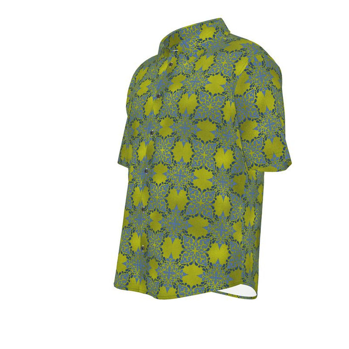 Rizzlly Green Breeze Men's Short Sleeve Shirt