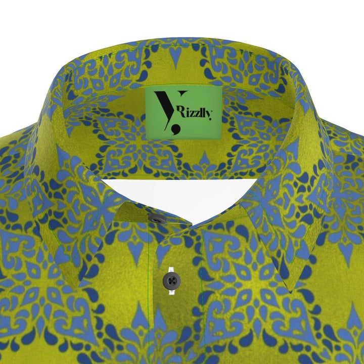 Rizzlly Green Breeze Men's Short Sleeve Shirt