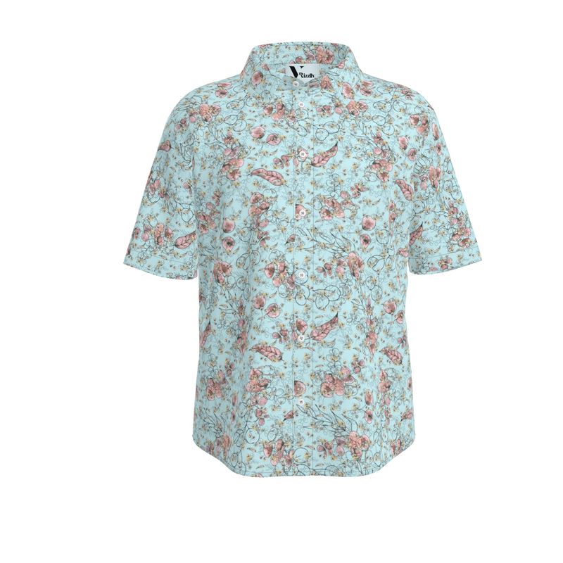 Rizzlly Calming Leaves Men's Short Sleeve Shirt
