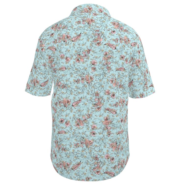 Rizzlly Calming Leaves Men's Short Sleeve Shirt