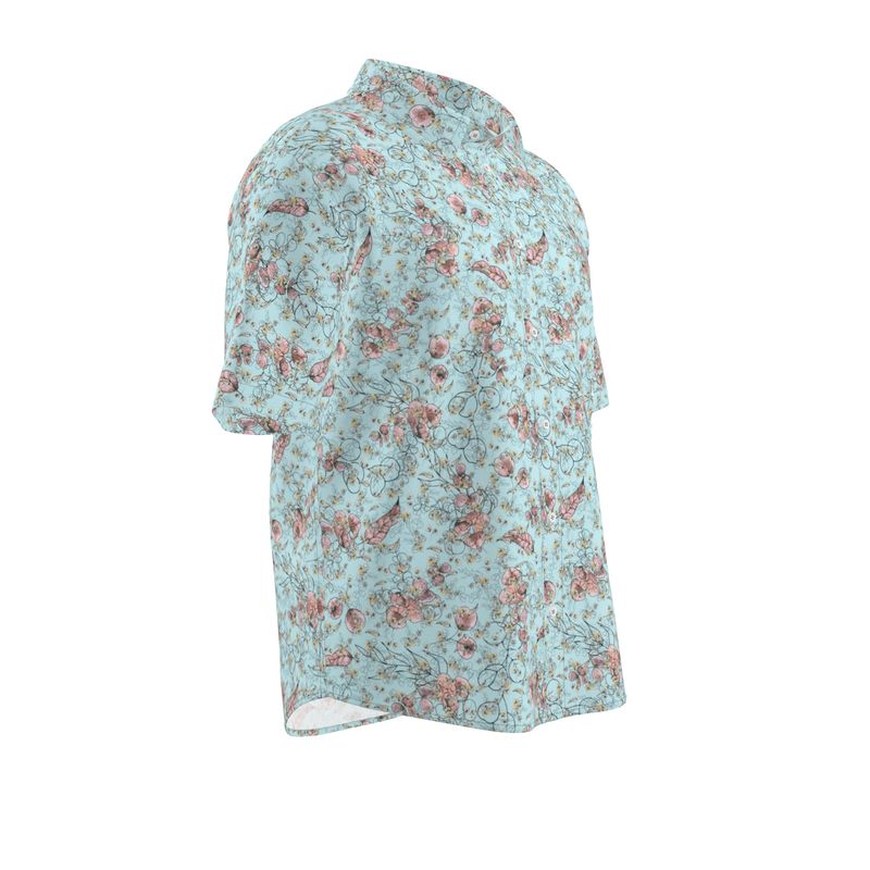 Rizzlly Calming Leaves Men's Short Sleeve Shirt