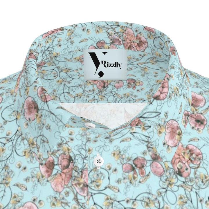 Rizzlly Calming Leaves Men's Short Sleeve Shirt