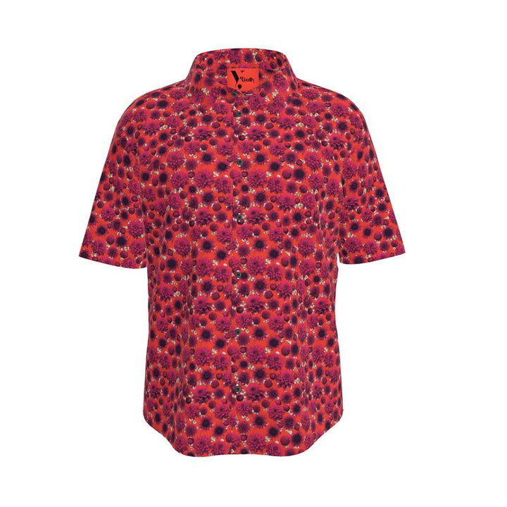 Rizzlly Floral Flame Men's Short Sleeve Shirt