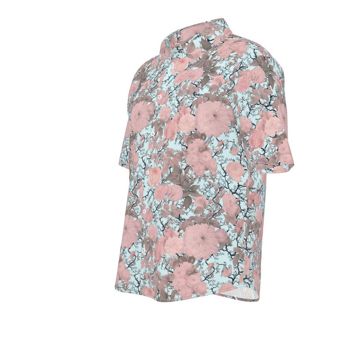 Floral Pastel Men's Short Sleeve Shirt - Rizzlly