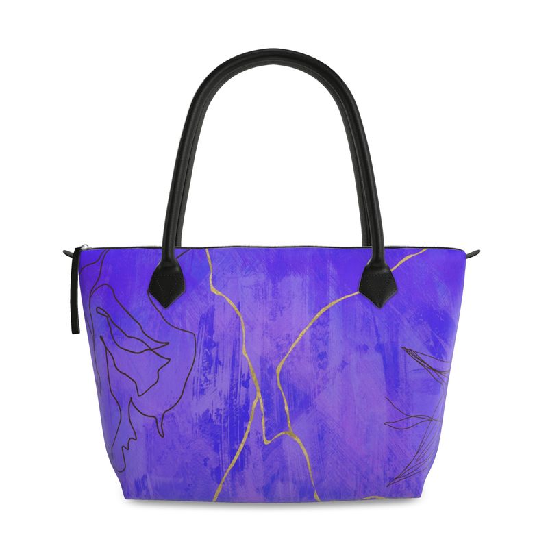 Cosmic Vibes Zip Top Handbag - Rizzlly
