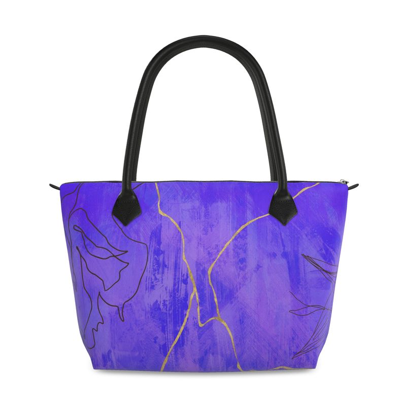 Cosmic Vibes Zip Top Handbag - Rizzlly