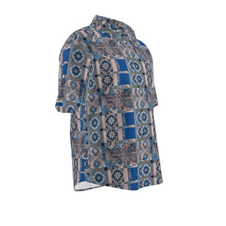 Mosaic Harmony Men's Button-Up Shirt