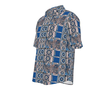 Mosaic Harmony Men's Button-Up Shirt