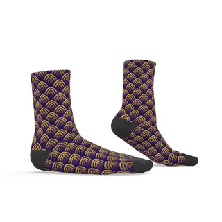 Halfmoon Purple & Gold Socks