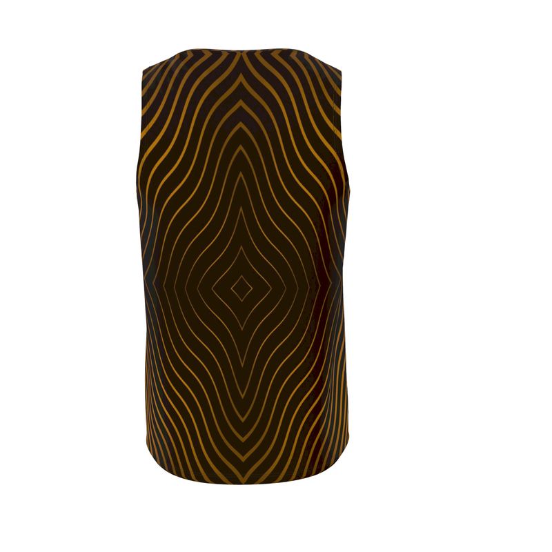 Hello Summer Palm Print Sleeveless Tank Top - Rizzlly