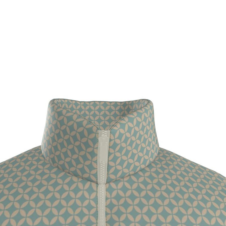 Geometric Print Men's Puffer Jacket - Rizzlly
